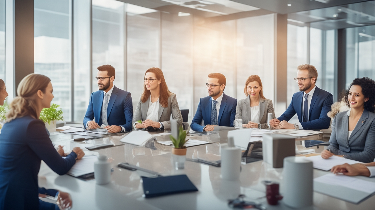 A diverse group of professional Turkish HR leaders and employees engaged in a transparent, respectful meeting around a modern office table, with warm natural light highlighting expressions of trust and collaboration in a sleek, culturally sensitive corporate setting.